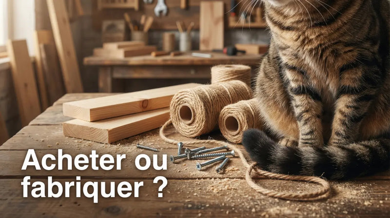 Est-il plus économique d'acheter ou de fabriquer un arbre à chat ?