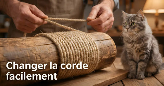 Comment changer la corde d'un arbre a chat ?