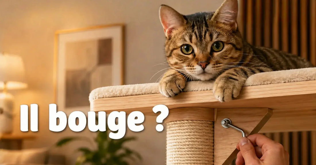 Comment stabiliser un arbre à chat qui bouge ?