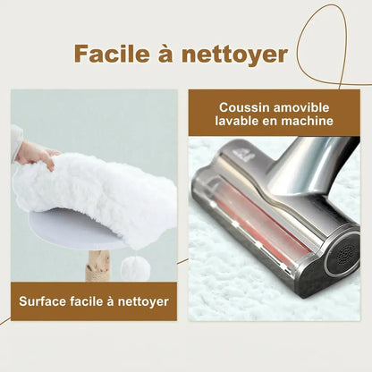 Coussin amovible lavable en machine de l'arbre à chat fleur avec aspirateur pour un entretien facile