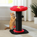 Arbre à chat fleur avec balles de jeu interactives