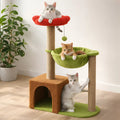 Arbre à chat fleur avec niche douillette – 3 niveaux