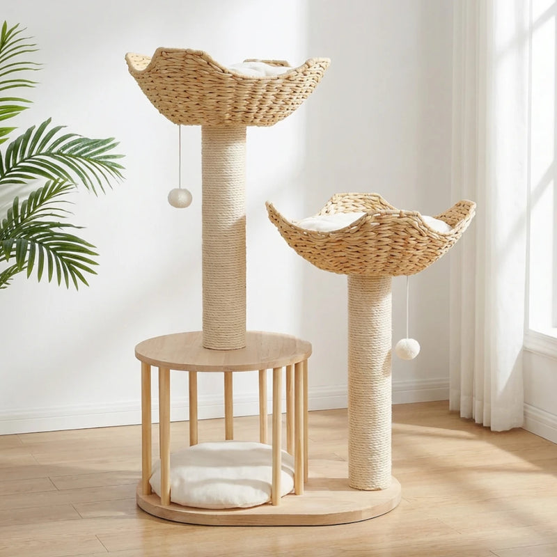 Arbre à chat style osier